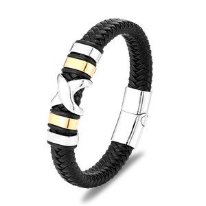 COPY - FASHION BRAIDED LEATHER BRACELET.